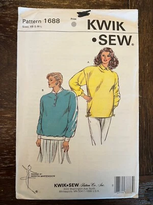 Kwik Sew 1688 Uncut Sewing Pattern, Misses' Maternity Top, Size XS-S-M-L - Image 1 of 2
