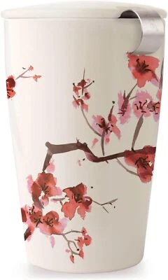 Tea Forte Kati Cup Ceramic Infuser with Cherry Blossoms  - Image 1 of 4