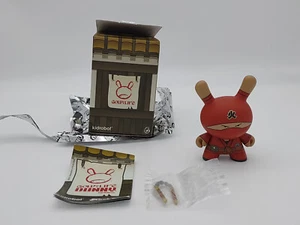 Kidrobot Dunny Gold Life Fire Clan Ninja 3" Vinyl Mini Figure 1/16 Huck Gee - Picture 1 of 6