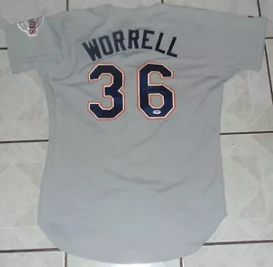 TIM WORRELL SIGNED AUTO'D SAN DIEGO PADRES GAME USED JERSEY PSA/DNA COA GIANTS - Picture 1 of 4