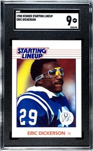 1988 KENNER STARTING LINEUP ERIC DICKERSON SGC 9, ONLY ONE GRADED