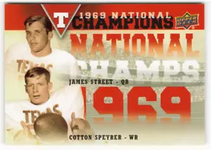 Street - Cotton Speyrer Upper Deck Texas Longhorns National Champions 2011 - Imagen 1 de 2