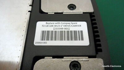 HP 233349-001 72.8GB 10,000 RPM 3.5 in. Wide Ultra3 SCSI HDD 260755-002 - Image 1 of 4