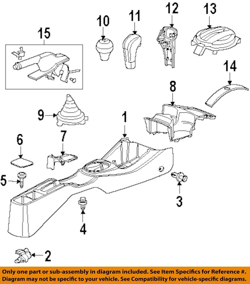 Manija de cambio de marchas de transmisión Honda OEM 07-13 54102SLN013 Foto 1 de 1