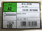 Toax Schrauben Linsenkopf M 6 x 20 BH A2  100 Stck Packung PIN - TX 30