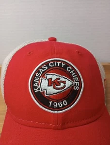 New Era 9TWENTY Kansas City Chiefs 1969 Patch Trucker Hat Cap Red Snapback - Bild 1 von 7