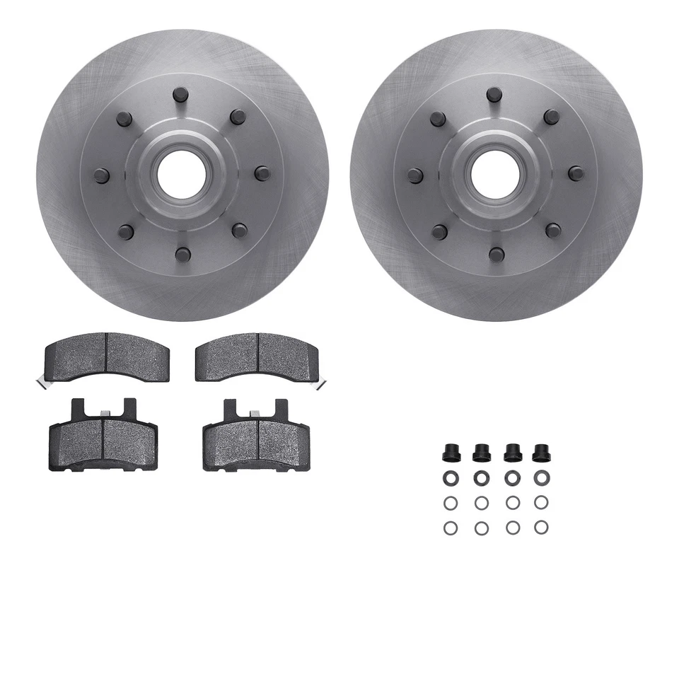 Kit de frenos de disco Dynamic Friction 6212-48141 para 88-96 Chevrolet GMC C2500 C3500 Foto 1 de 2