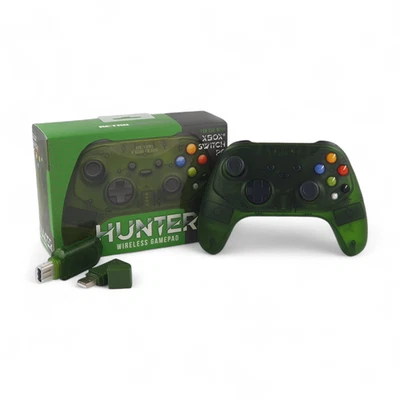 Retro Fighters Hunter Wireless Controller for Original Xbox Switch PC Green - Immagine 1 di 4