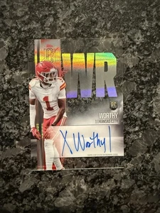 2024 Topps Signature Class Xavier Worthy Rookie Auto Crystal Clear SSP #RCC-XW - Picture 1 of 2