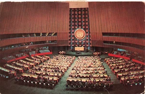 Generalversammlung Halle Vereinten Nationen Postkarte - Bild 1 von 2