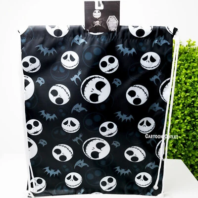 Disney Jack Skellington Mochila Cordón Bandolera Bolso de Mano Bolso de Cuerda Nbc Nuevo Foto 1 de 4