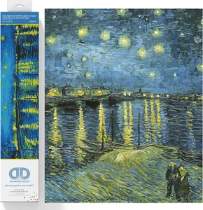 DIAMOND DOTZ - NOTTE STELLATA SUL RHONE DI VAN GOGH - KIT PITTURA INTERMEDIO - Foto 1 di 5