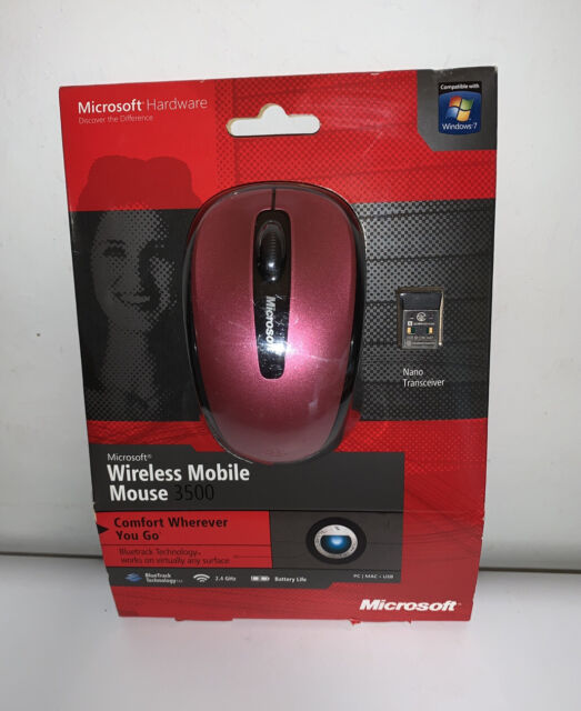 Ratón inalámbrico  Microsoft RJN-00039, Para PC, Bluetooth, Sistema  óptico, Rosa