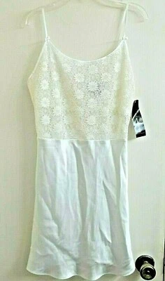 Jones New York  White Satin Bridal Nightgown Lace Impression Medium with Tags - Image 1 of 4