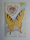 E2386 Postcard Fantasy Butterfly To My Valentine