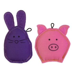 JW Pet Pig-ee & Bunn-ee Combo Catnip Cat Toys - Picture 1 of 4