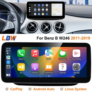10.25'' Car Multimedia Screen Carplay Wifi BT For Mercedes Benz B W246 2011-2019 - Picture 1 of 12