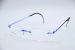 NUEVAS GAFAS SUIZAS FLEX PÚRPURA NEGRO TEMPLOS AUTÉNTICO DISEÑADOR 49-17 - Imagen 1 de 4