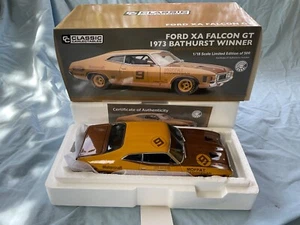 1:18 Ford XA Falcon GT 1973 Bathurst Winner 50th Anniversary GOLD livery Moffat - Photo 1/1