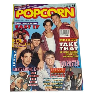 Vintage POPCORN German Music Magazine,JUNE 1994 - Take That,East 17,Roxette,Doop - Imagen 1 de 12