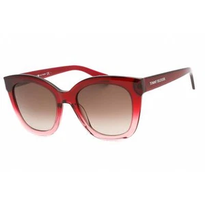Tommy Hilfiger Women's Sunglasses Red Cat Eye Full Rim Frame TH 1884/S 0C9A HA - Picture 1 of 2