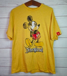 Adult Disney Parks Mickey Mouse T-Shirt Yellow Graphic Tee Size XL - Picture 1 of 6