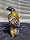 BRASS AND PAINTED POTTERY EAGLE -7" A BEAUTY !!
