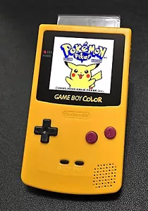 Game Boy Gameboy Color OLED Custom Spielkonsole Touch Control AMP Lautsprecher Gelb - Bild 1 von 12