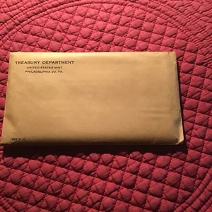 1957 Proof Set. SILVER, Sealed/Unopened Envelope. - Picture 1 of 2
