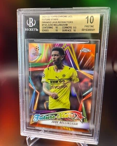 2021-22 Topps Chrom Jude Bellingham Orange Lava SSP 1:2.304 🙂BGS 10 🙂Pop 1 🙂 - Bild 1 von 2