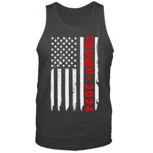 Donald Trump Rally 2024 Campaign Large US Flag Political Tank Top - Bild 1 von 7