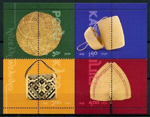 Niue Cultures & Traditions Stamps 2020 MNH Weaving Arts & Crafts 4v M/S