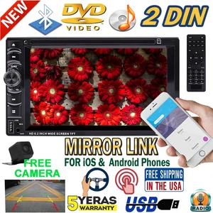 Estereo De Pantalla Para Coche Carro CD DVD MP3 Tf Usb Aux Subwoofer Con CáMara - Bild 1 von 12
