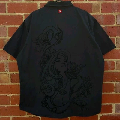 RARE Vintage Y2K ECKO UNLTD Back Hit Mens Button Polo Casual Shirt - Size 2XL - Image 1 of 4