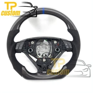 Alcantara Leather Carbon Fiber Steering Wheel fit for Volvo S60 2005-2009 - Picture 1 of 7