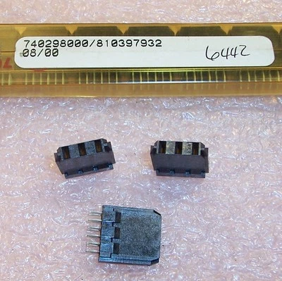 QTY (20) 3 POSITION BACKPLANE BLADE SOCKET RECEPTACLES VHDM 2mm 74029-8000 MOLEX - Image 1 of 3