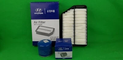 GENUINE HYUNDAI ELANTRA MD,MD2,MD3 SERIES PETROL FILTER PACK (OIL+ AIR FILTER) - image 1 of 4