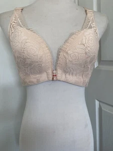 Unbranded Blush Lace Slightly Padded Bra Size 38 - Picture 1 of 8