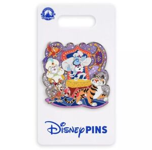 Disney Parks Aladdin Family Cluster Cast Trading Pin Genie Rajah Abu Iago - NEW
