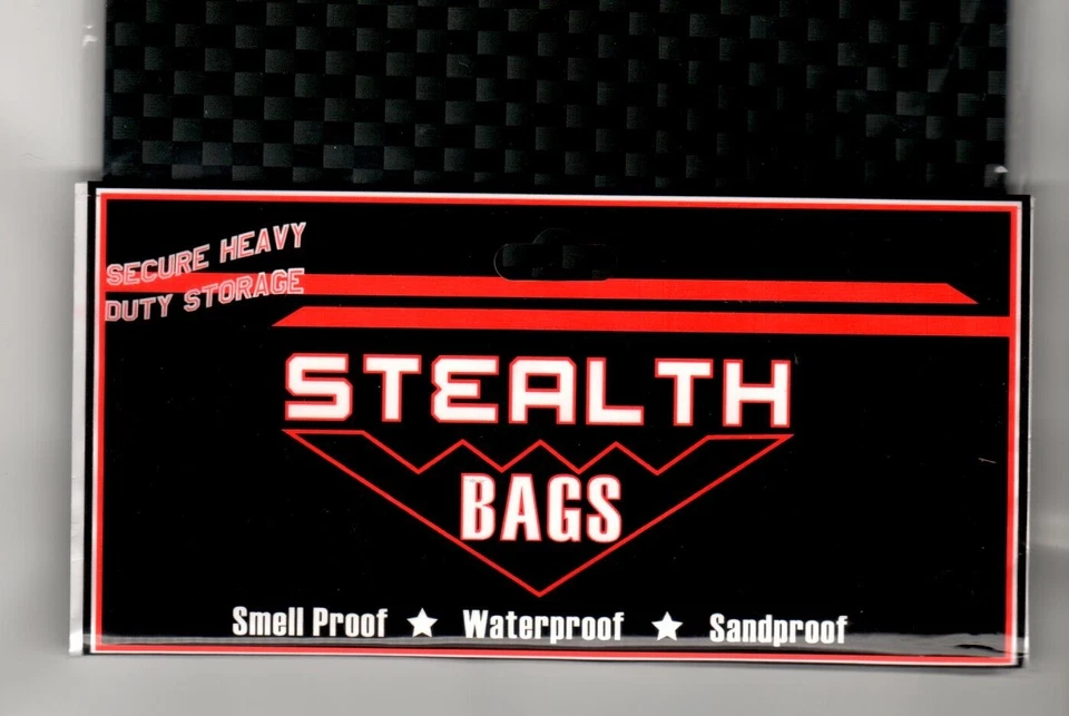 10 CNT. MEDIUM STEALTH BAGS - Waterproof - Sand Proof  - 4″ x 6.5″ — 第 1/2 张图片