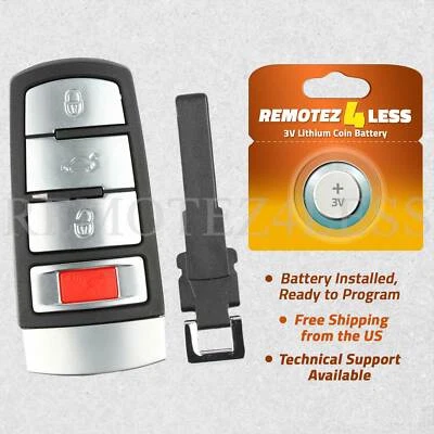 For 2006 2007 2008 2009 2010 2011 2012 2013 Volkswagen Passat Remote NBG009066T Foto 1 de 4