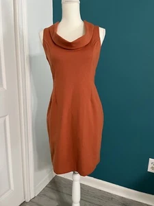 Vestido corto Banana Republic para mujer talla 4 naranja funda cuello redondo - Imagen 1 de 4