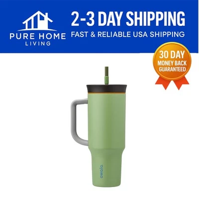 Elegant 40oz Stainless Steel Insulated Travel Tumbler with Spill-Resistant Lid - Image 1 of 4