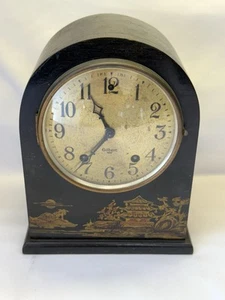 Reloj de Manto Gilbert Modelo 1807 Pintado a Mano Hecho en EE. UU. 1920’s *Funciona* - Imagen 1 de 13