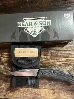 Bear & Son 4” Cushioned Grip Lockback Pocket Knife - Image 1 of 3