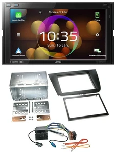 JVC DAB MP3 2DIN Bluetooth USB Autoradio für Seat Leon 05-09 schwarz - Bild 1 von 11