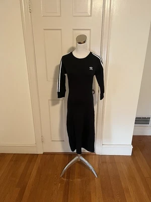 Nuevo con etiquetas Vestido Clásico Adidas ADICOLOR 3 Rayas Med Leer Foto 1 de 4