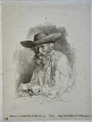 CHARLES JACQUES (1813-1894) EAU FORTE  IMPRIME CHEZ DELATRE  (1880)  /8 - Photo 1/2