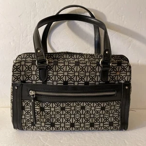 Bolso Cartera de Hombro Negro con 7 Bolsillos Sin Marca Patrón Geométrico - Imagen 1 de 10