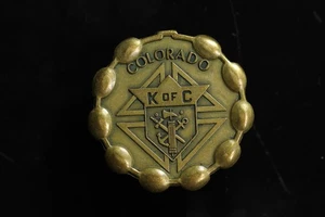 Knights of Columbus Pocket Decade Rosary Coin Shaped Colorado K of C 1.5in 23g - Picture 1 of 3